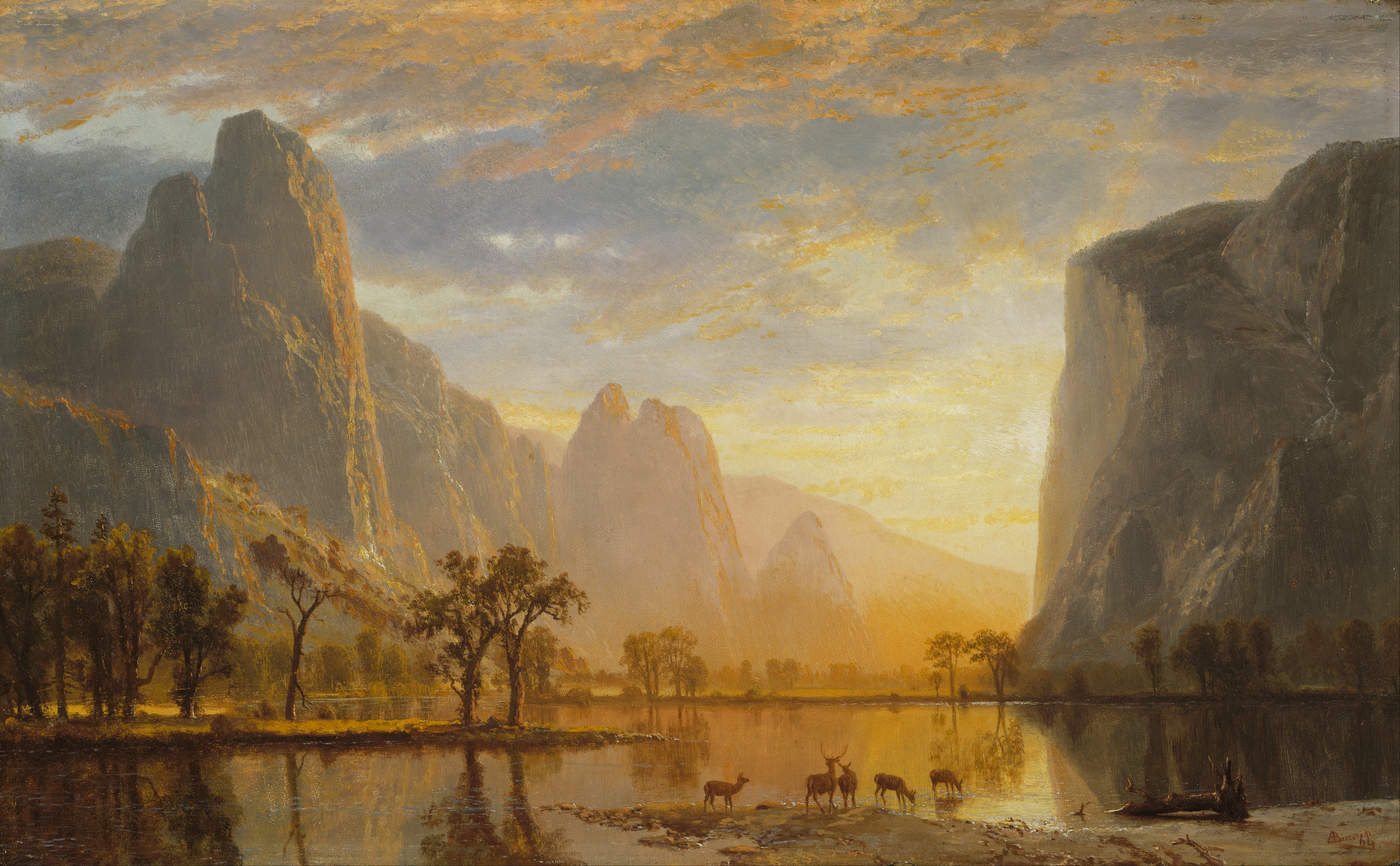 Valley of the Yosemite by Albert Bierstadt.